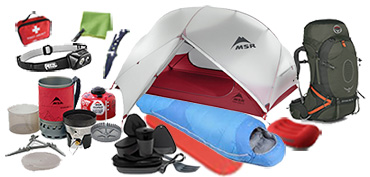complete hiking kit